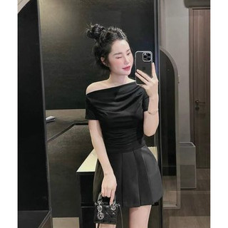Áo lệch vai thun lạnh