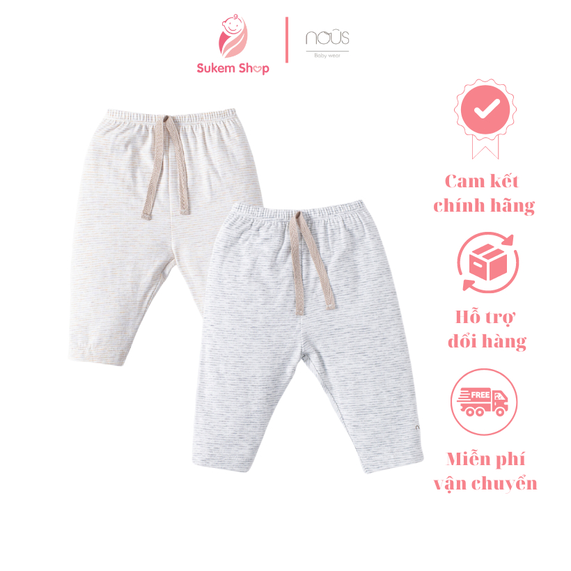 Set 2 Quần Dài Mix Nous Doux Không Gây Kích Ứng Da Cho Bé