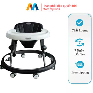 Xe tròn tập đi cho bé mommykids minh chau xuất nhật mẫu mới nhất 2023 có 9 chế độ thay đổi độ cao khác nhau