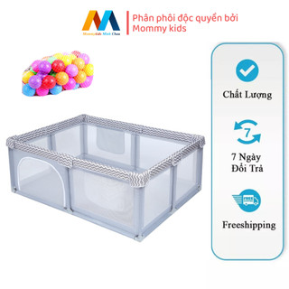  Quây cũi nhà bóng Cho bé chống va đập,khung hợp kim chắc chắn TẶNG  30 BÓNG NHỰA HOLLA 