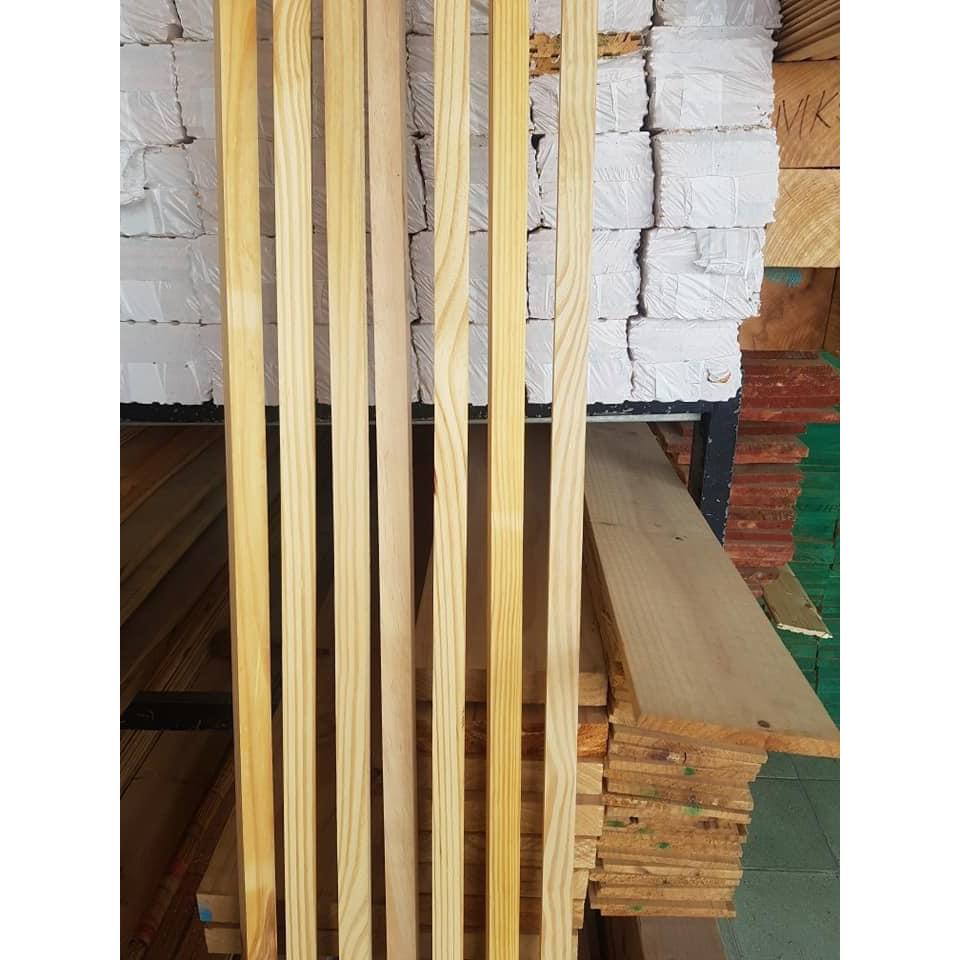 Thanh gỗ vuông, cạnh 2cm, 3cm, dài 1m~1.5m, thanh gỗ thông, làm mô hình, handmade, DIY, macrame