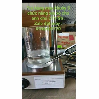 Máy khuấy từ kết hợp khuấy đũa có gia nhiệt cho mỹ phẩm, hóa dược, sinh học, bào chế thuốc.