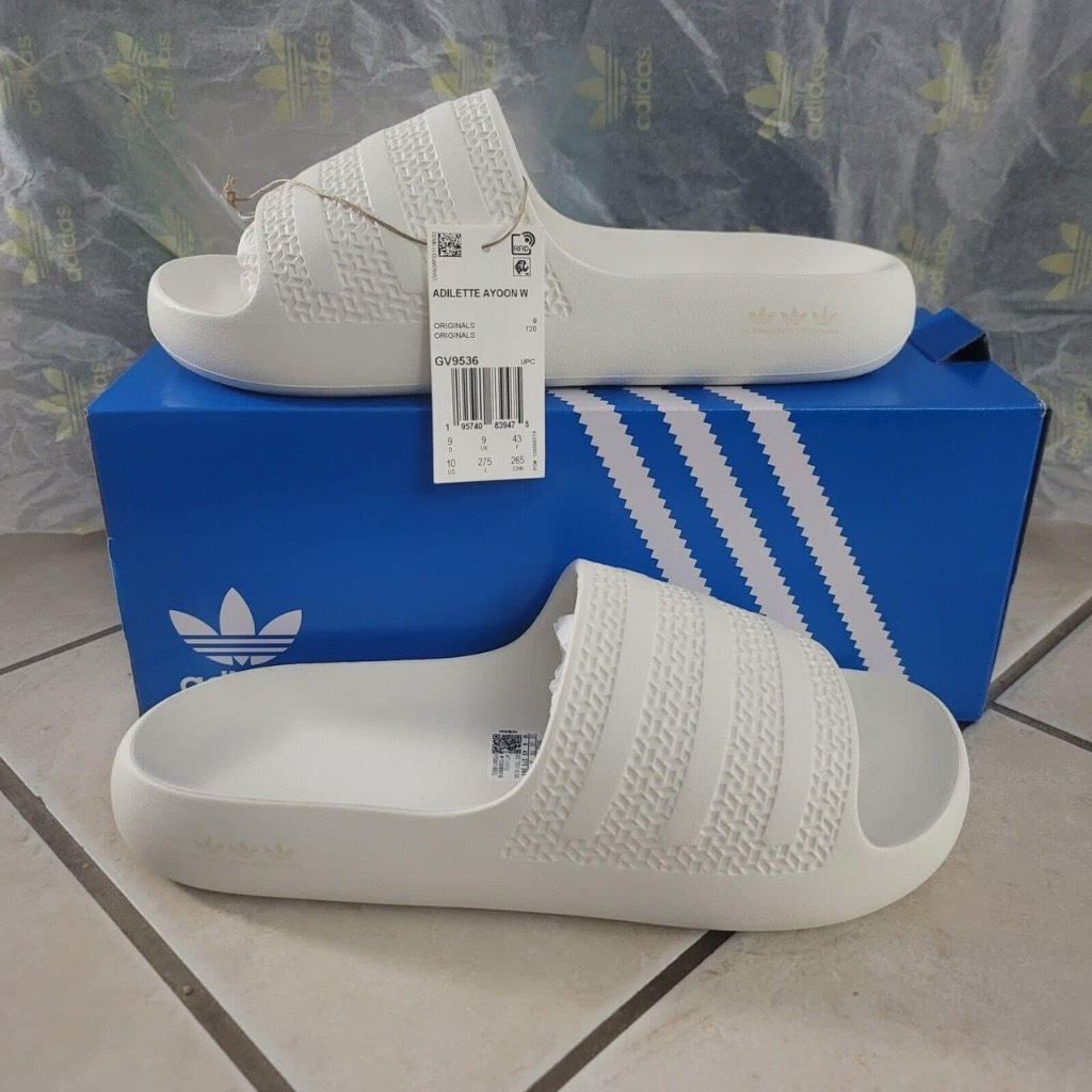 Dép Quai Ngang _Adidas Adilette Ayoon 3 Màu Siêu Nhẹ, Dép Unisex Chống Nước Full Box | BigBuy360 - bigbuy360.vn