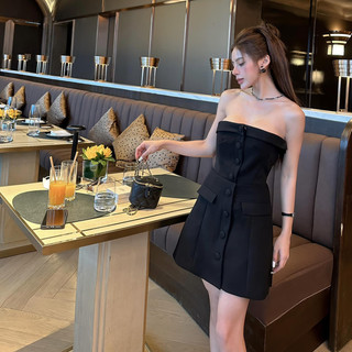 Đầm quây cup ngực đính cúc lắp túi TKCC BAGEO