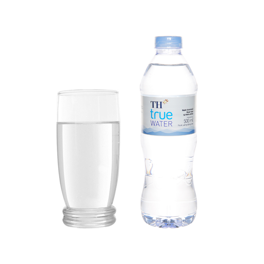 Thùng 24 chai nước tinh khiết TH TRUE WATER 500ml / Lốc 6 chai nước tinh khiết TH TRUE WATER 500ml