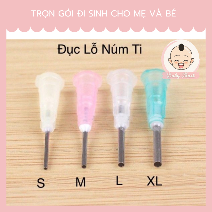 Đục lỗ núm ti bình sữa cho bé, dùng mọi loại núm ti
