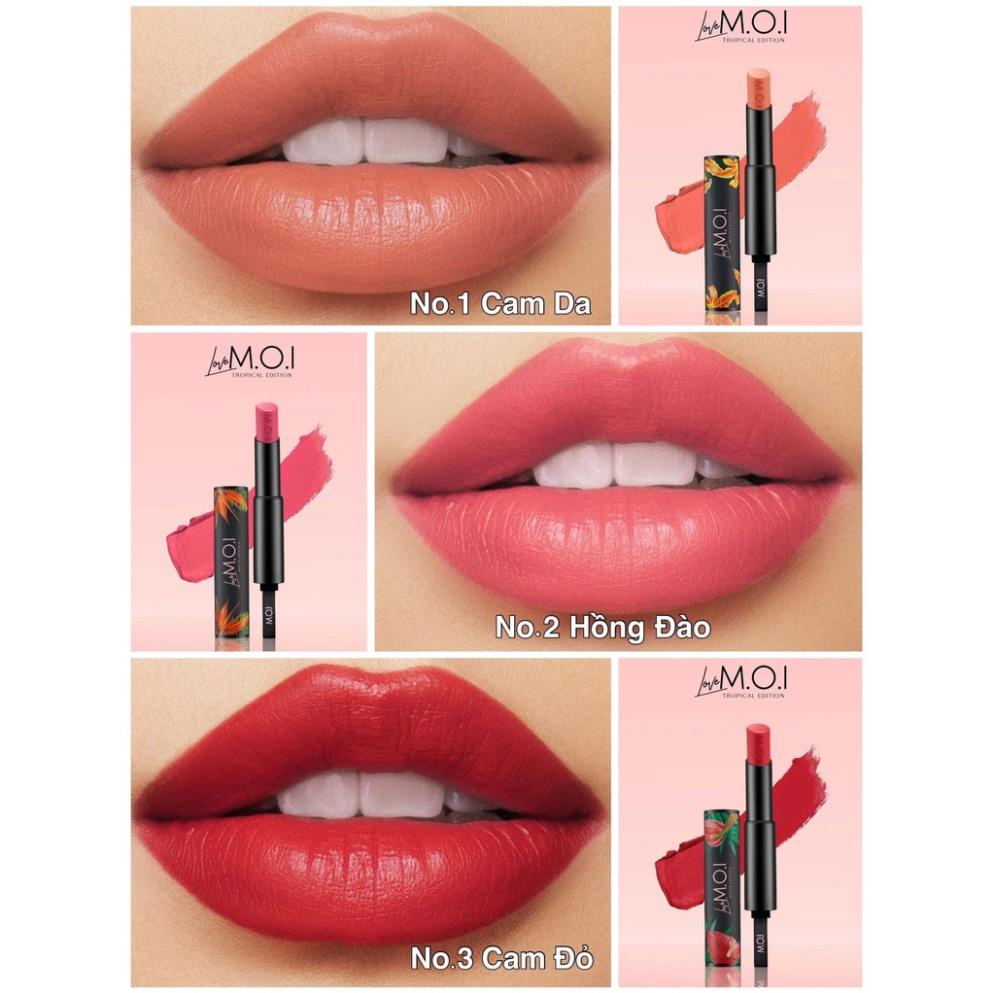 Son thỏi Love M.O.I Tropical Edition. No.1 – màu Cam Nude - Sự khác biệt đầy phóng khoáng