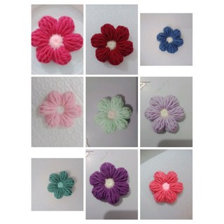 ghim cài hoa len handmade (ib shop để chọn màu)