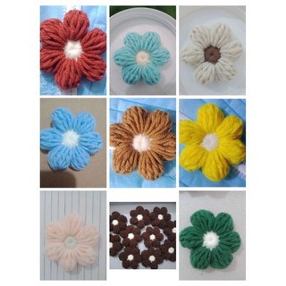 ghim cài hoa len handmade (ib shop để chọn màu)