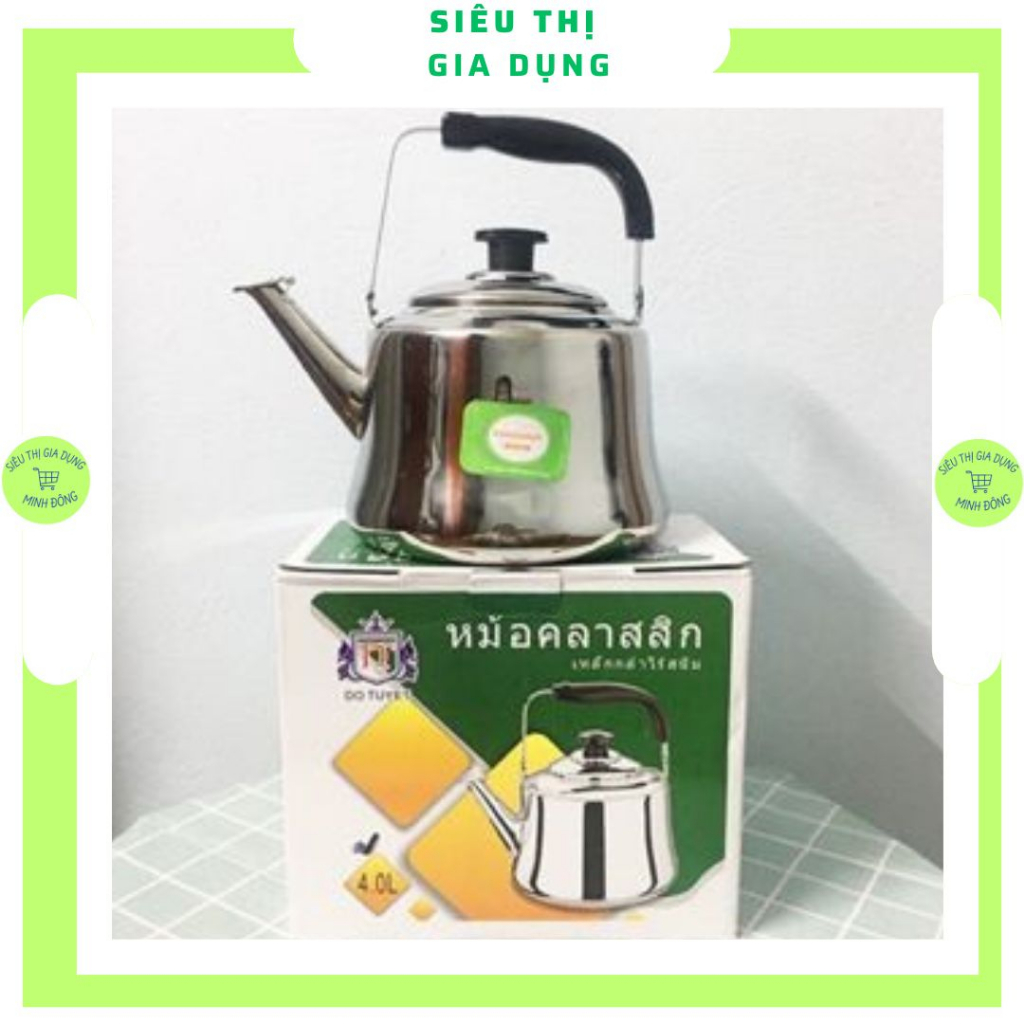 Ấm đun nước Bếp gas - Bếp từ 2L- 3L- 4L- 5L inox Thái Lan sỉ lẻ