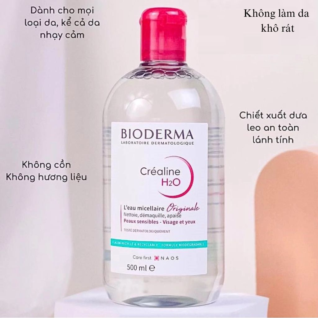 Tẩy Trang BIODERMA Chai 500Ml Cho Da Dầu Mụn - Nhạy Cảm