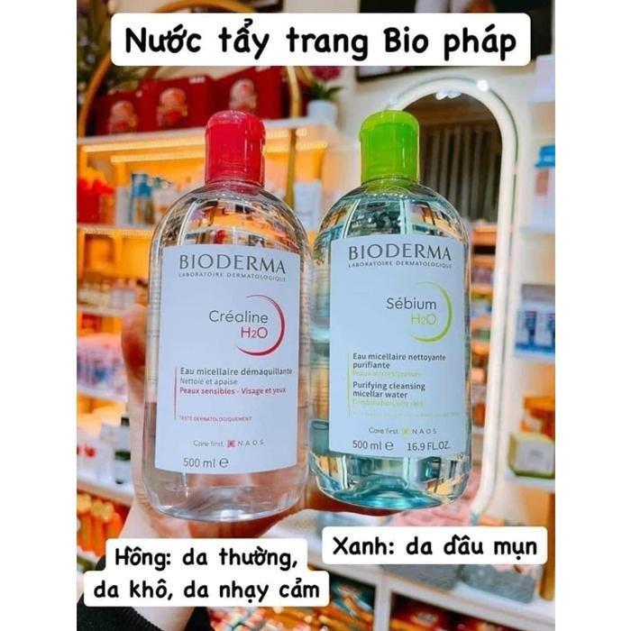 Tẩy Trang BIODERMA Chai 500Ml Cho Da Dầu Mụn - Nhạy Cảm