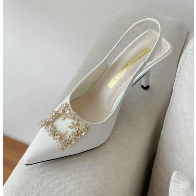 Free Ship Giày Nữ 7 Phân Mặt Đá Vuông Cao Cấp Chất Da Siêu Mềm Mại Size 35 - 39