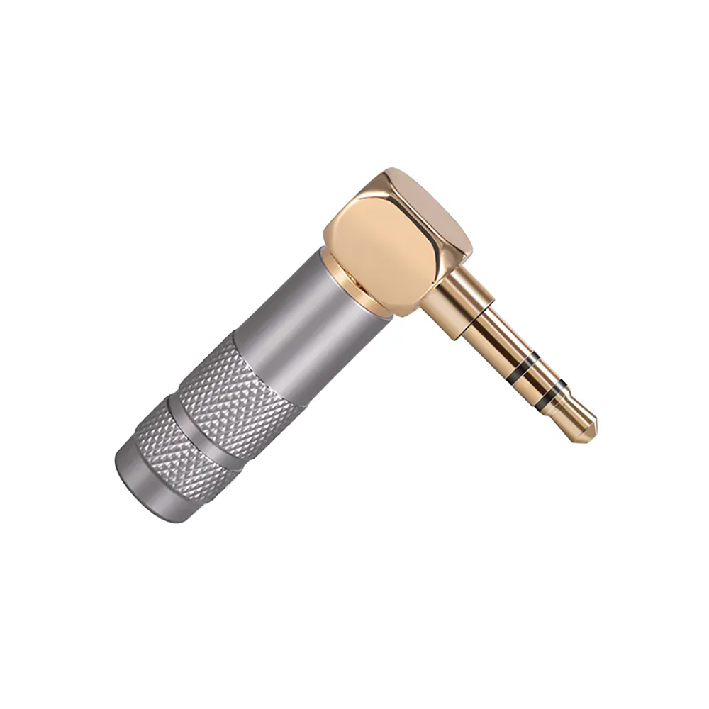 Giắc 3.5mm mạ Rhodium / mạ vàng, vỏ vân sần