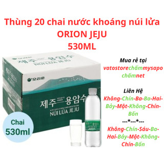 Thùng 20 chai nước khoáng núi lửa jeju 530ml / lốc 6 chai nước khoáng núi lửa jeju 530ml