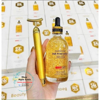 SERUM VÀNG 24K PURE GOLD AMPOULE 100ml CỦA ÚC TẶNG KÈM THANH LĂN