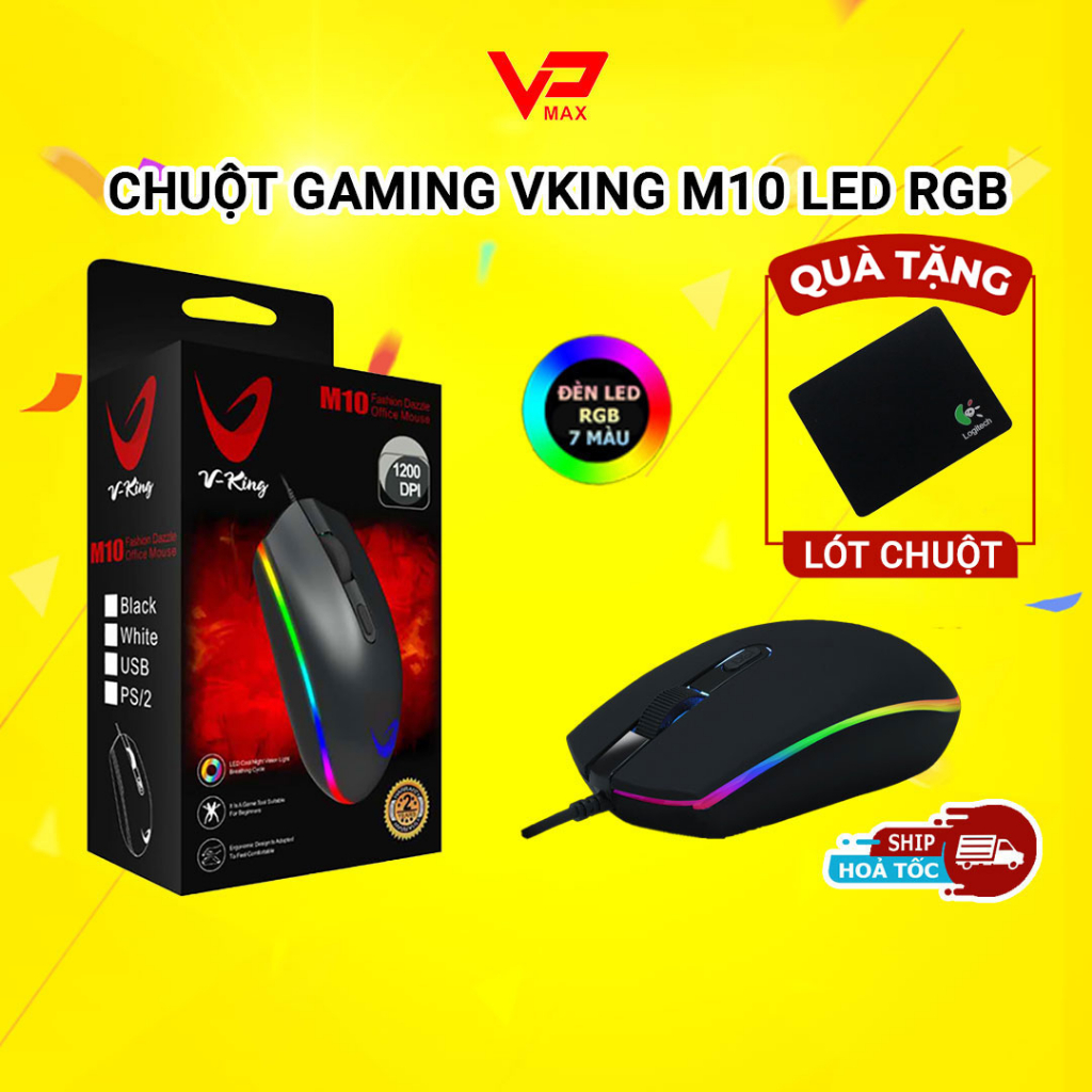 (Tặng Lót chuột ) Chuột Philips Vking Ajazz Spider Hero Gaming siêu đẹp bền
