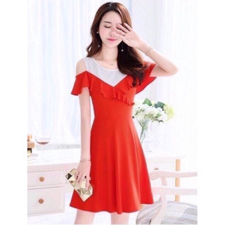🍒Đầm xoè trễ vai