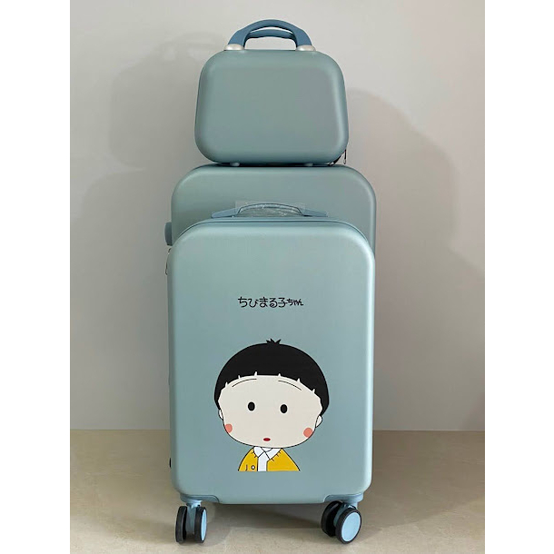Vali du lịch hình cô gái Maruko dễ thương ,Vali kéo size 20 ,size 24 kèm cốp có bánh xe chất liệu cao cấp Rẻ - Bền - Đẹp