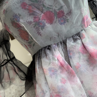 [Link Đầm bán live] Hình ảnh mang tính chất minh hoạ!! Taobao QCCC loại 1 - Zhōngguó (phần hoa trắng nhiều hơn đen)