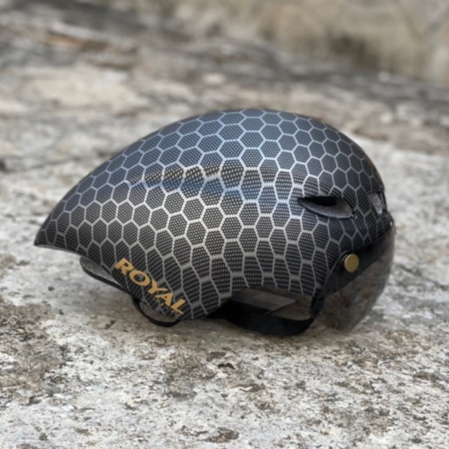 [Giống POC 01 95%] MŨ THỂ THAO ĐUÔI NHỌN MD16 TỔ ONG XÁM 05 NHÁM CỰC ĐẸP, KÈM KÍNH VÀ TÚI ĐỰNG, BẢO HÀNH 12 THÁNG