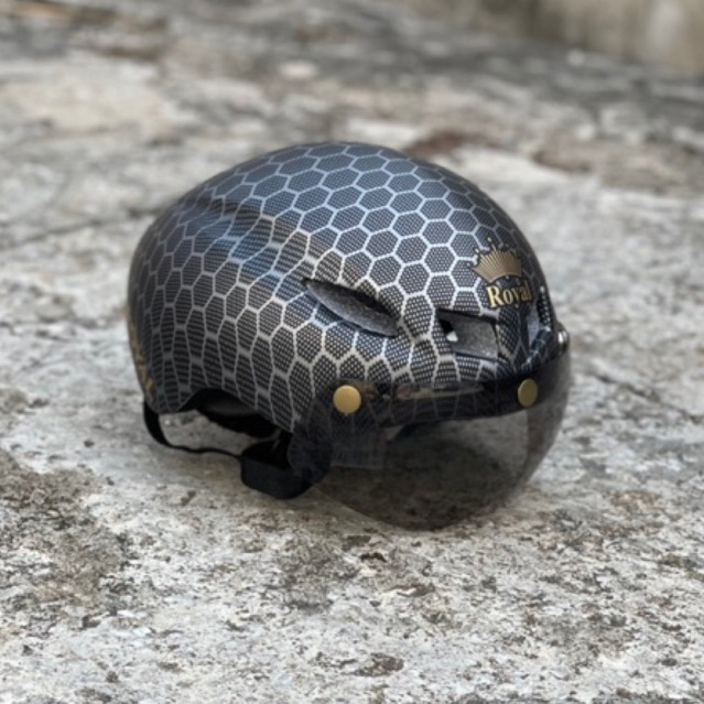 [Giống POC 01 95%] MŨ THỂ THAO ĐUÔI NHỌN MD16 TỔ ONG XÁM 05 NHÁM CỰC ĐẸP, KÈM KÍNH VÀ TÚI ĐỰNG, BẢO HÀNH 12 THÁNG