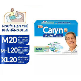 Tã dán người lớn caryn gói l10 l20 m10 xl10 xl20