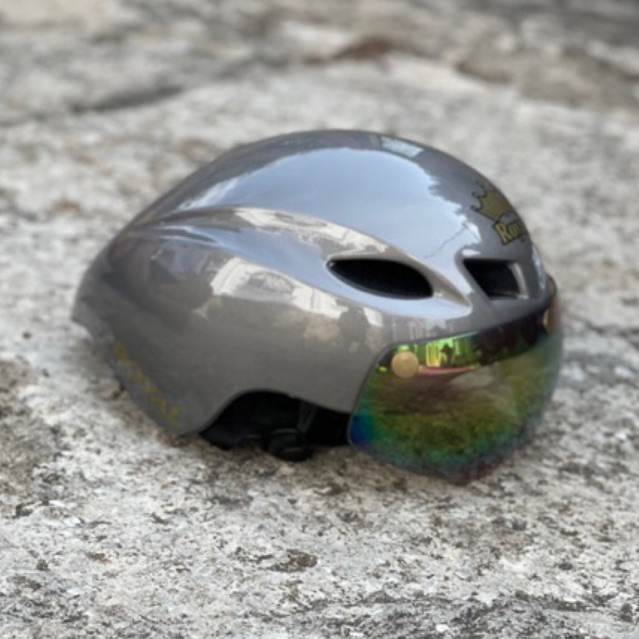 [Giống POC 01 95%] MŨ THỂ THAO ĐUÔI NHỌN MD16 XÁM CHUỘT BÓNG CỰC ĐẸP, KÈM KÍNH VÀ TÚI ĐỰNG, BẢO HÀNH 12 THÁNG