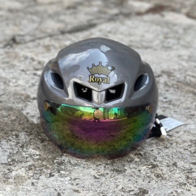 [Giống POC 01 95%] MŨ THỂ THAO ĐUÔI NHỌN MD16 XÁM CHUỘT BÓNG CỰC ĐẸP, KÈM KÍNH VÀ TÚI ĐỰNG, BẢO HÀNH 12 THÁNG