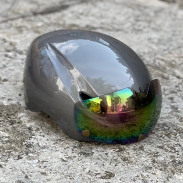 [Giống POC 01 95%] MŨ THỂ THAO ĐUÔI NHỌN MD16 XÁM CHUỘT BÓNG CỰC ĐẸP, KÈM KÍNH VÀ TÚI ĐỰNG, BẢO HÀNH 12 THÁNG