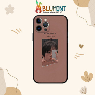 Ốp lưng iphone silicon Idol KPOP BTS Her aesthetic is pretty BLUBTS0183