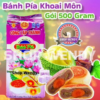 {Mua 3 giảm ₫30.000} Bánh Pía Sóc Trăng Khoai Môn Sầu Riêng Trứng Muối (500g/1 Gói)