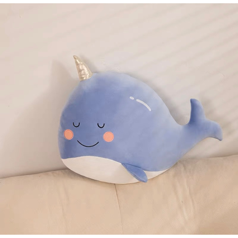 Thú bông gối cá heo miniso mềm mịn size 50cm