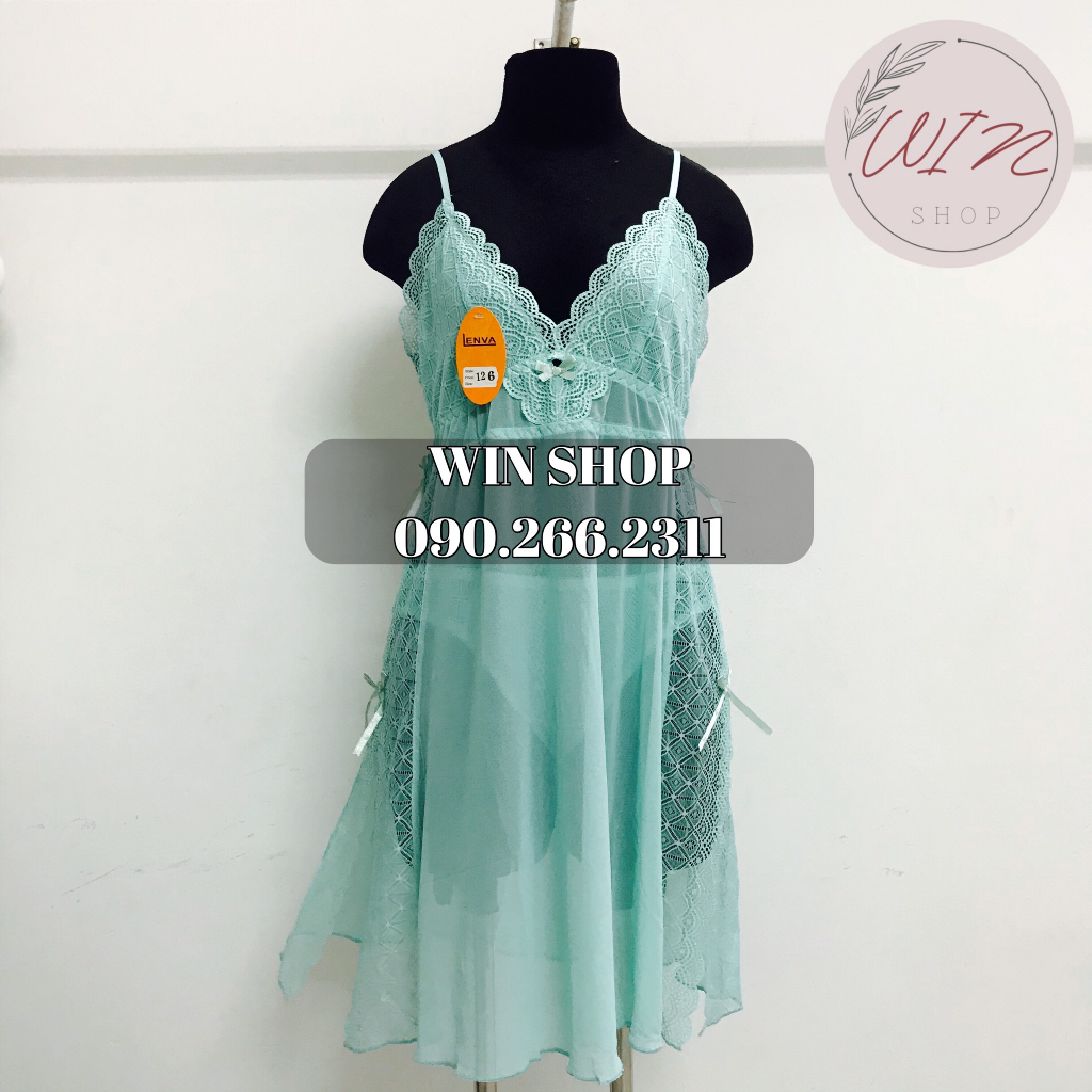 ĐẦM NGỦ SEXY LƯỚI PHỐI REN XUYÊN THẤU KÈM CHIP QUYẾN RŨ (MÃ ĐẦM 126)