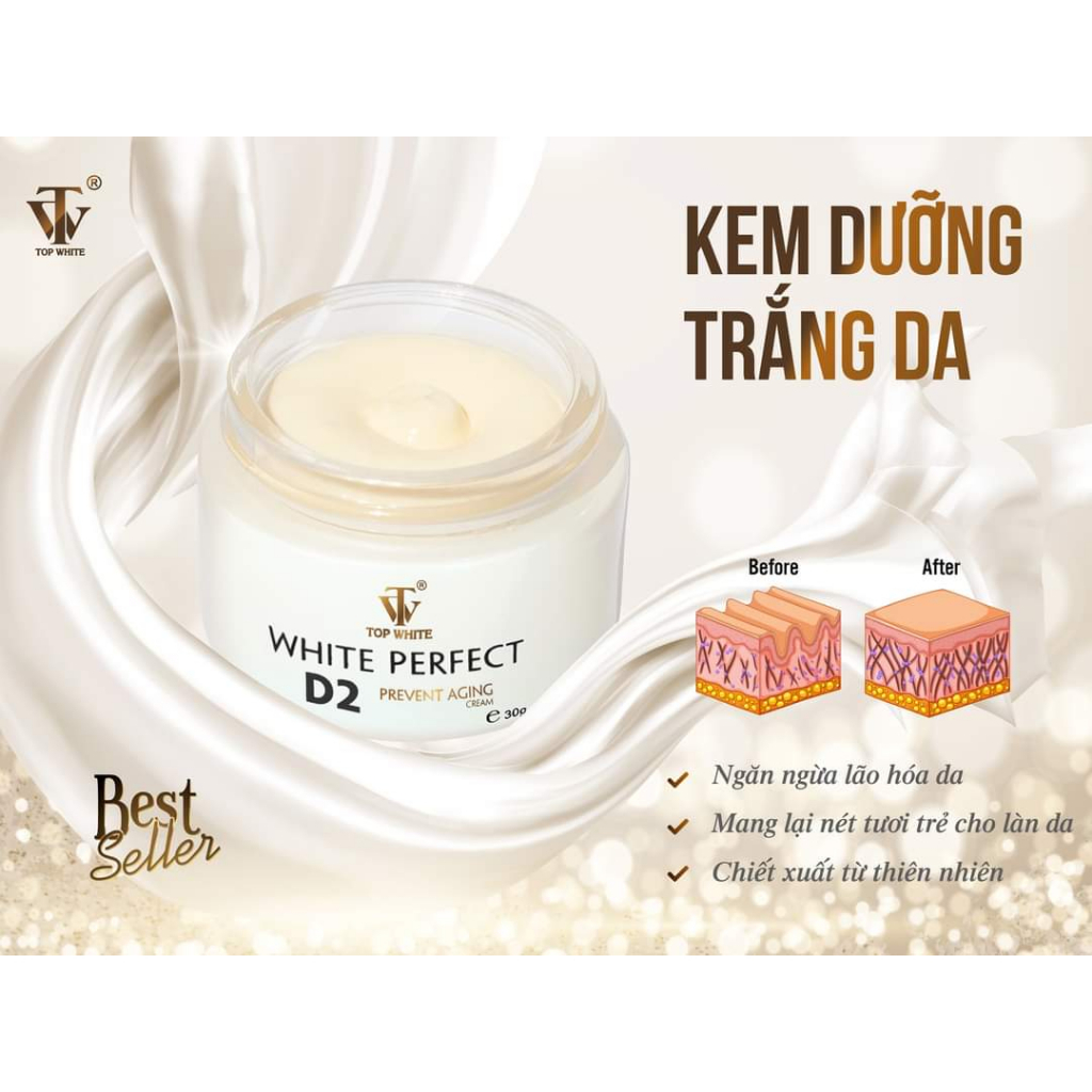 Kem Dưỡng Trắng Da Ban Đêm Topwhite White Perfect D2