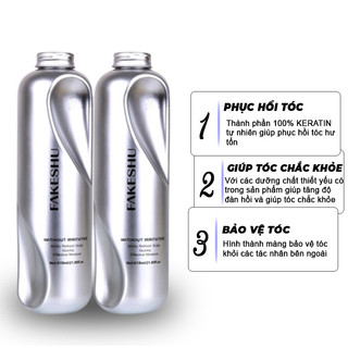 Hấp phủ lụa Fakeshu Keratin 618ml cao cấp