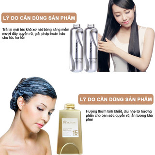 Hấp phủ lụa Fakeshu Keratin 618ml cao cấp