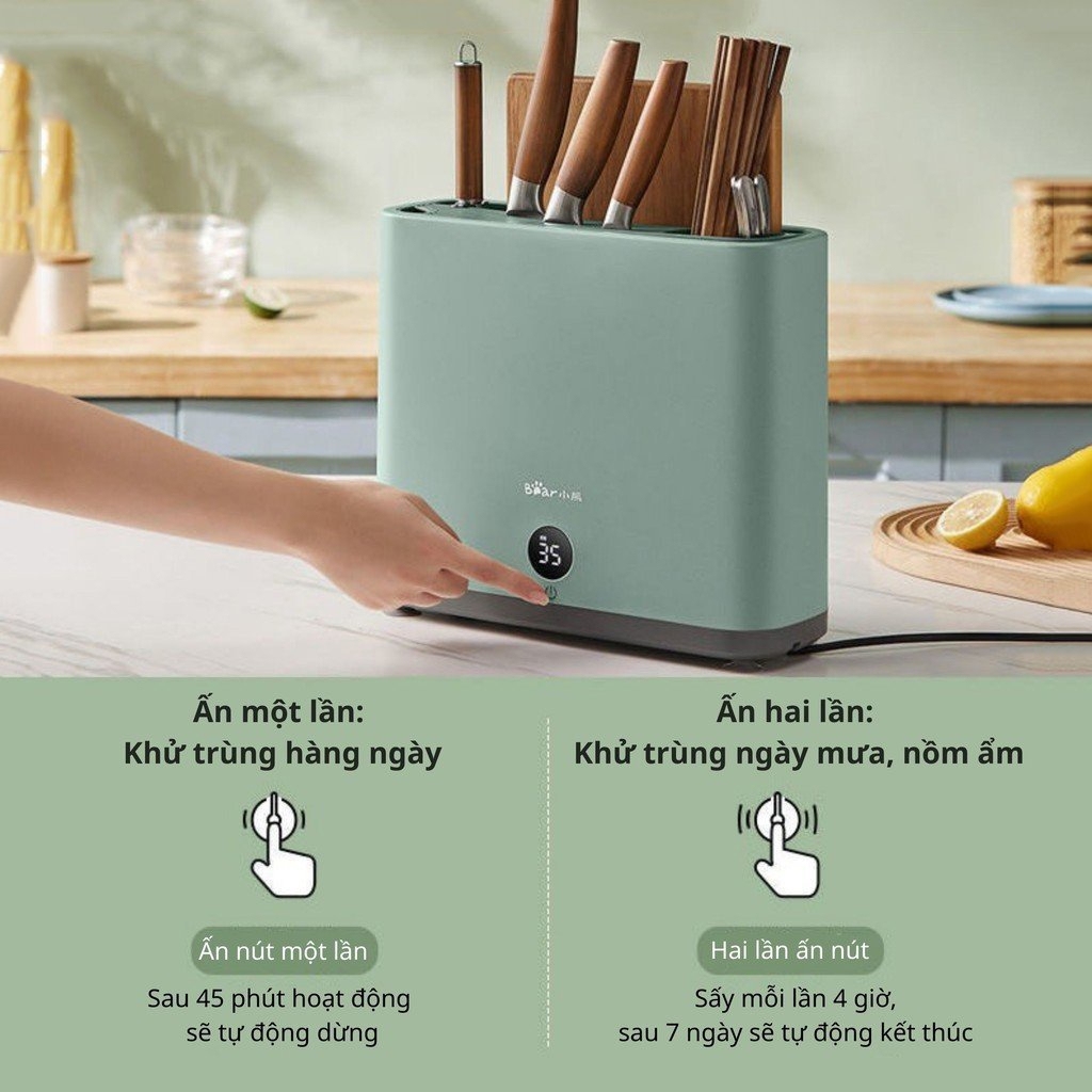 Máy Sấy Khử Khuẩn Dao Thớt Đũa Tiệt Trùng TIA UV LIKO - Bảo Hành 12 Tháng