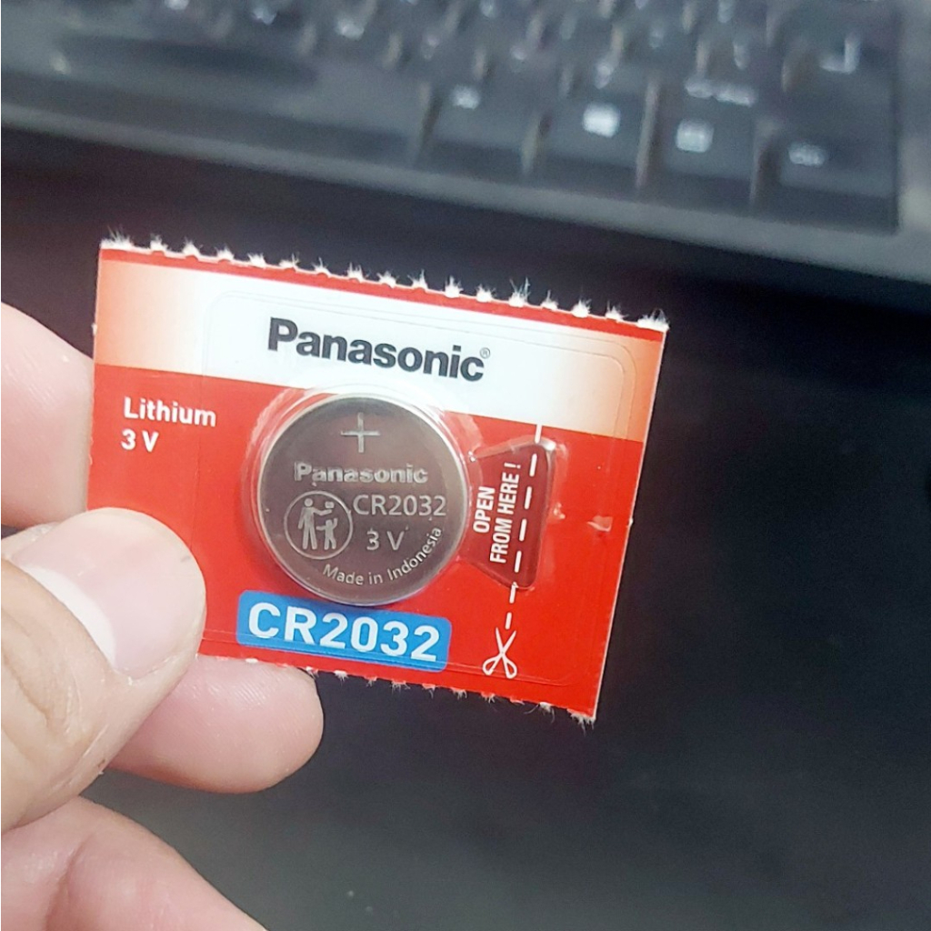 1 Viên Pin Panasonic chìa khoá ô tô CR2032 Pin 3V Lithium Made in Indonesia