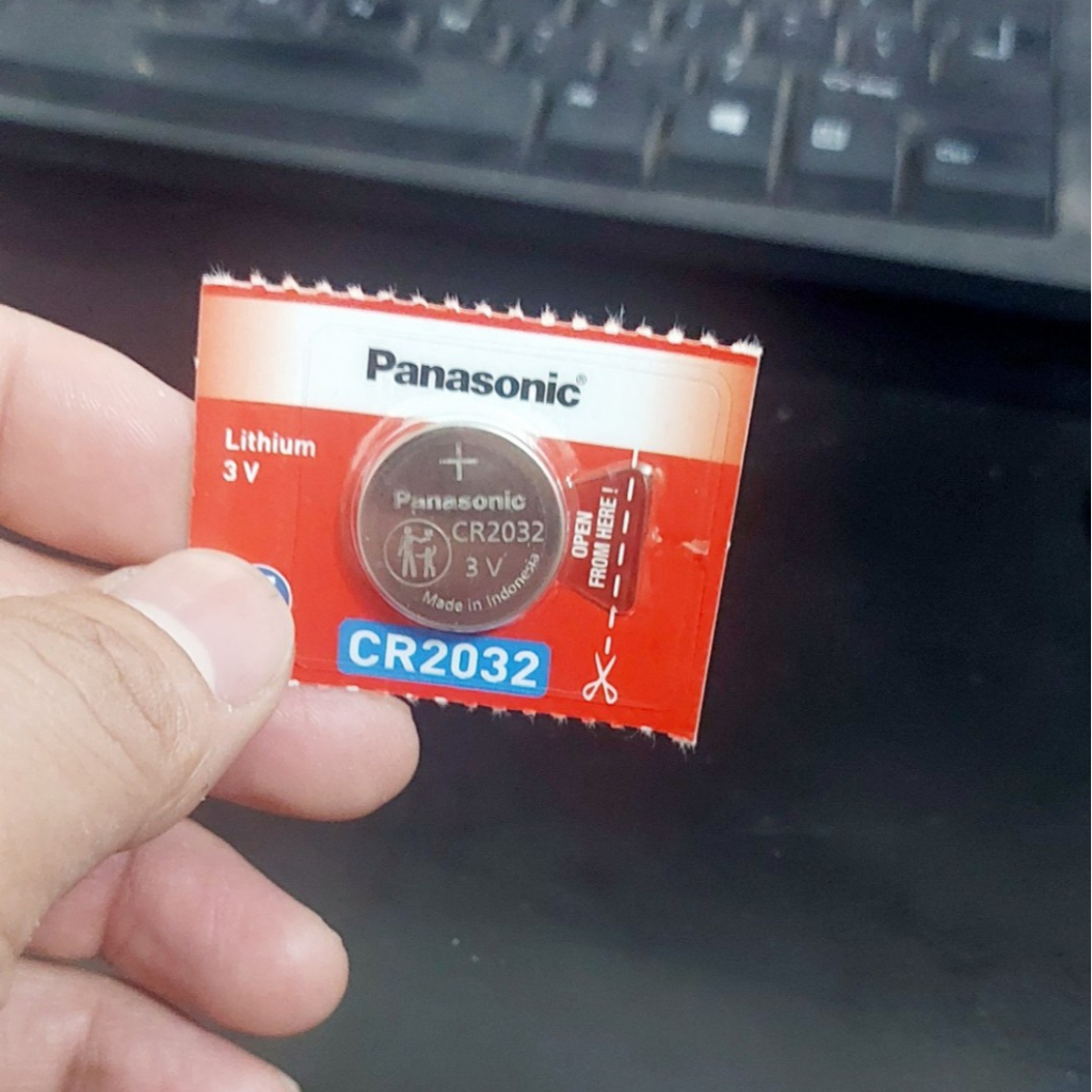 1 Viên Pin Panasonic chìa khoá ô tô CR2032 Pin 3V Lithium Made in Indonesia , viêm da cơ địa
