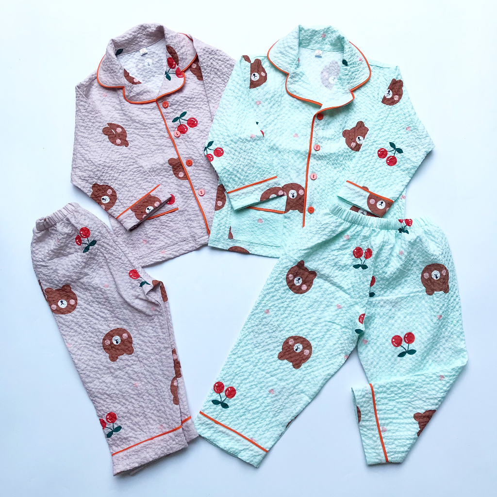 Pijama dài cho bé vải Đũi chất xốp, thoáng mát Nhiều mẫu đáng yêu cho bé 10-40kg 1-9 tuổi