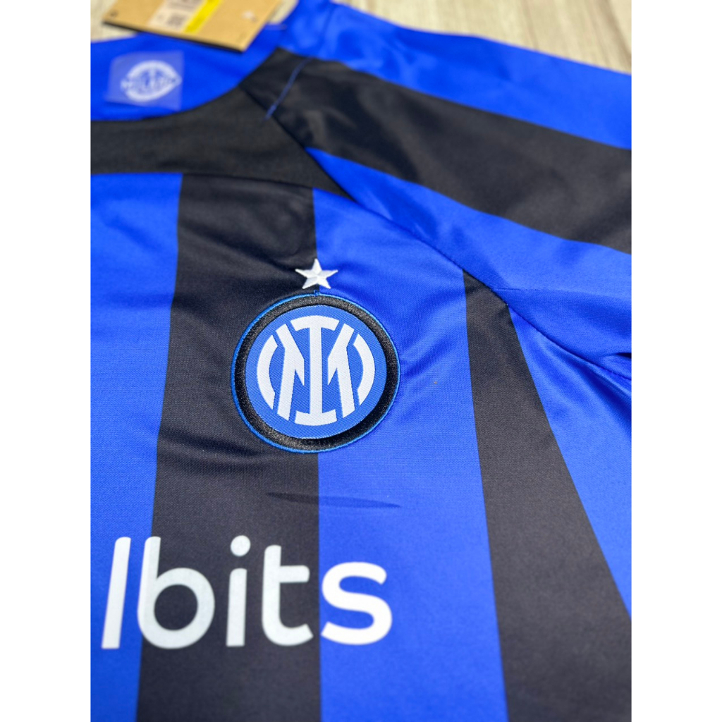 Áo Bóng Đá CLB Inter Milan , Áo Đá Banh Inter Milan 22/23 - Chuẩn Mẫu Thi Đấu - Vải Polyester Gai Thái