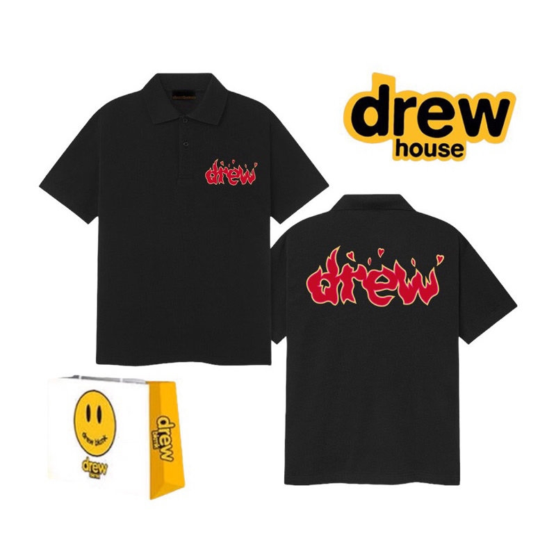 Polo Drew - Chất Thoáng Mát - Đầy Đủ Tag Túi Zip Hãng