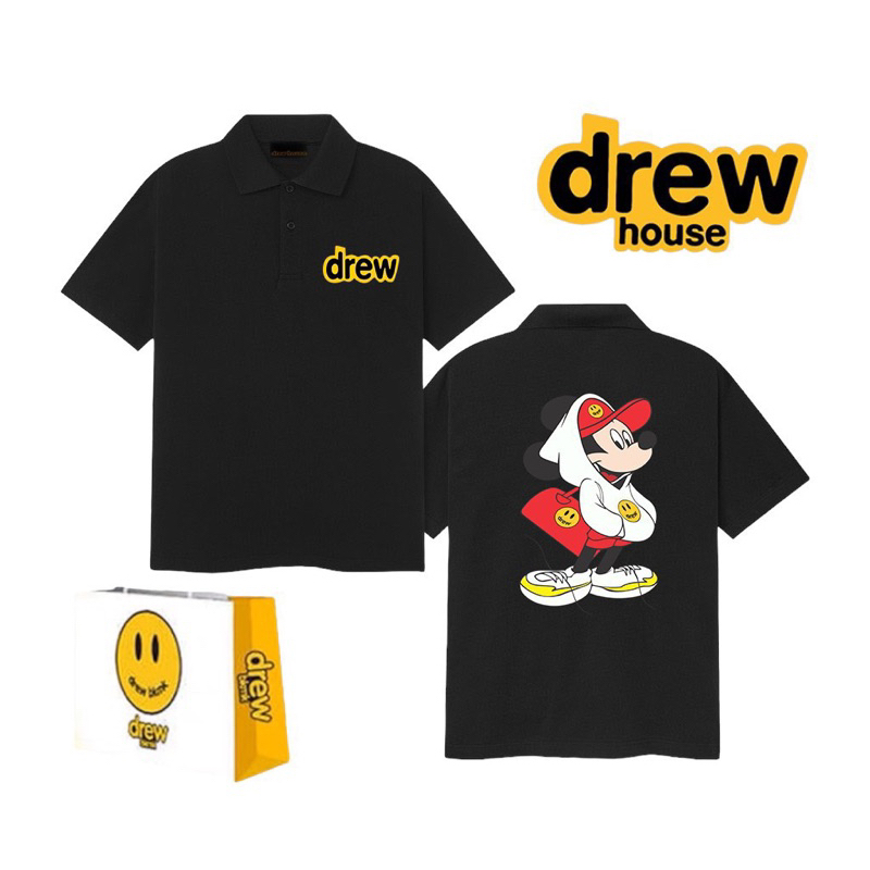 Polo Drew - Chất Thoáng Mát - Đầy Đủ Tag Túi Zip Hãng