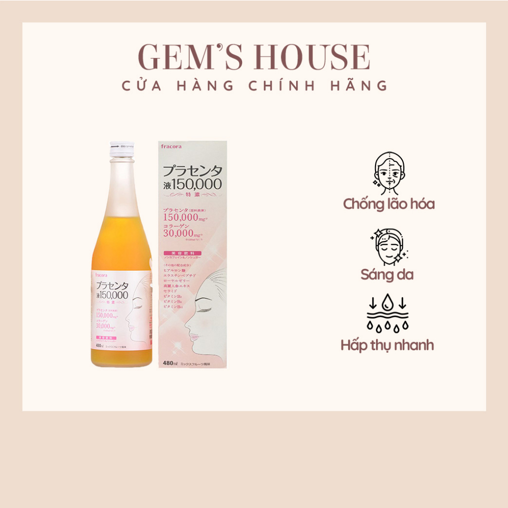 Nước Uống Nhau Thai Cừu FRACORA PLACENTA Nhật Bản