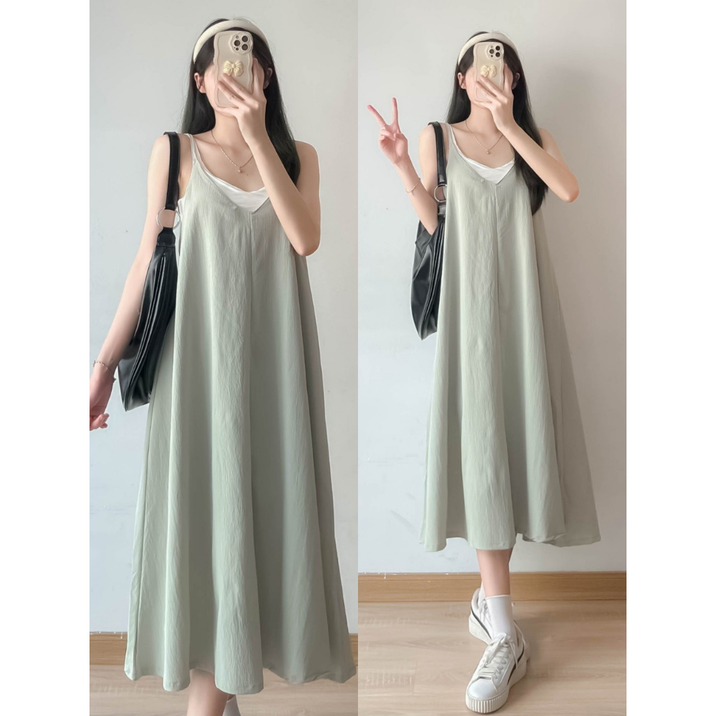 Đầm dài 2 dây dáng xoè vintage - Retrostyle - Vayxoevintage8907_P8K5