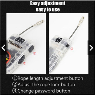 [Hỏa tốc HCM] Khóa số dây cáp Master Lock 4605 D - MSOFT