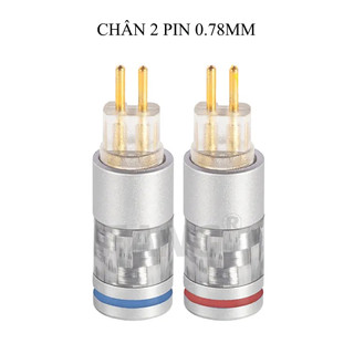 Chân cắm 2 Pin 0.78mm loại tốt, vỏ vân carbon