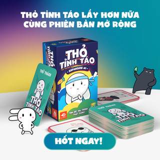 Thỏ tỉnh táo expansion #1 - thẻ bài, boardgame thỏ tỉnh táo mở rộng #1 - thư viện đồ chơi
