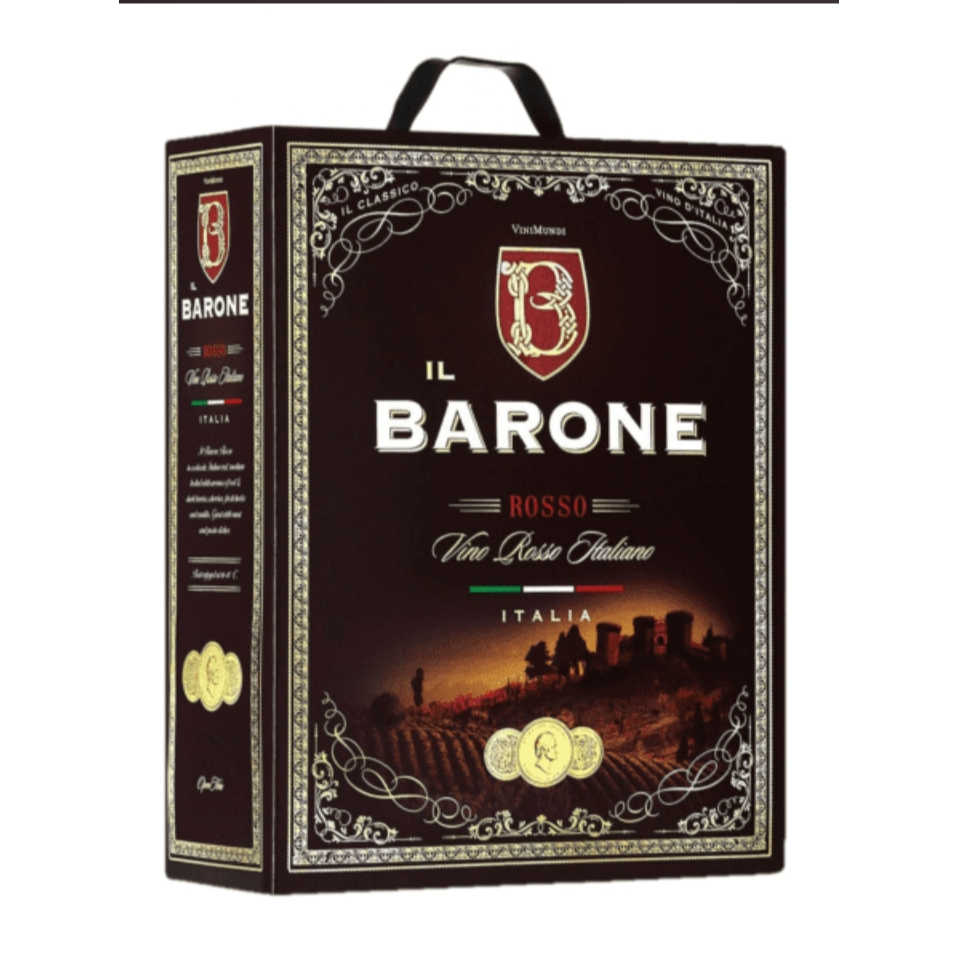 Rượu Vang Bịch Ý Il Barone 3L Nhập Khẩu - Vang Ngọt Ý - Rượu Vang Italy